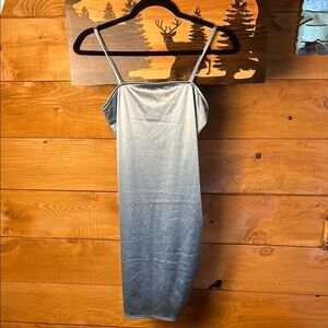 Rue21 Women’s Blue Spaghetti Strap Slip‎ Dress Satin Mini Event Wedding Evening